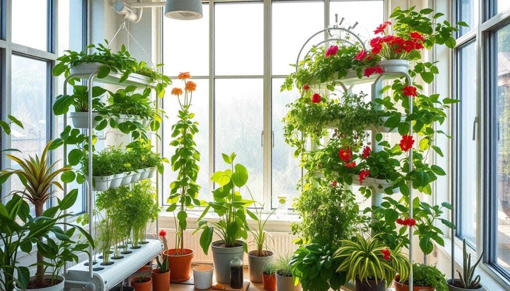 hydroponic garden setup