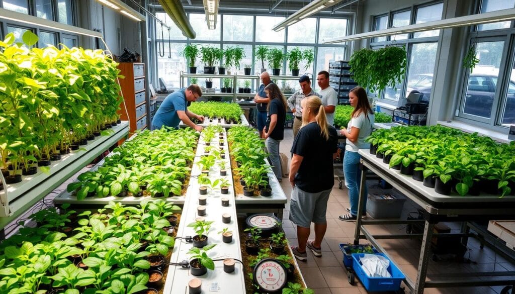 Hands-on hydroponic training