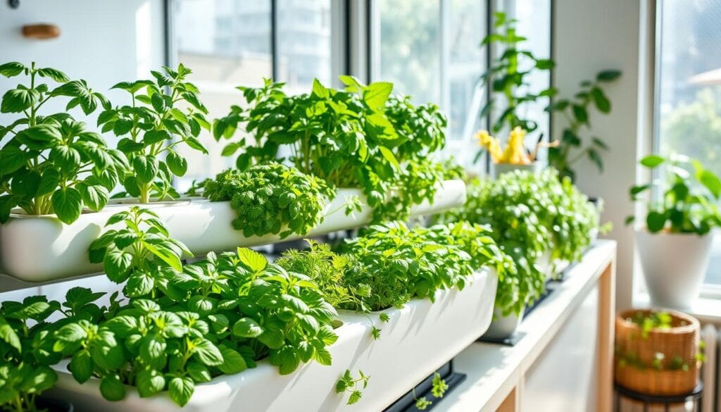 Indoor hydroponic garden