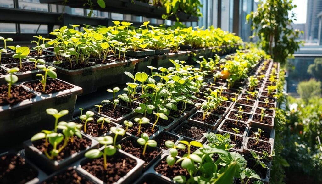 Seed starting and vertical gardens