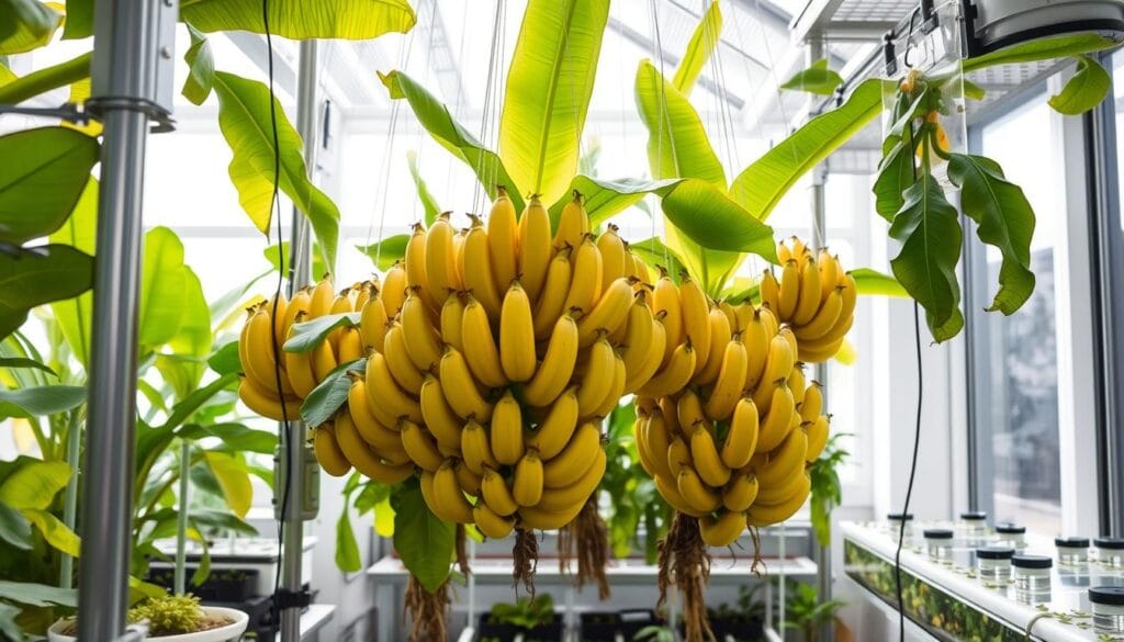 Hydroponic Banana Harvest