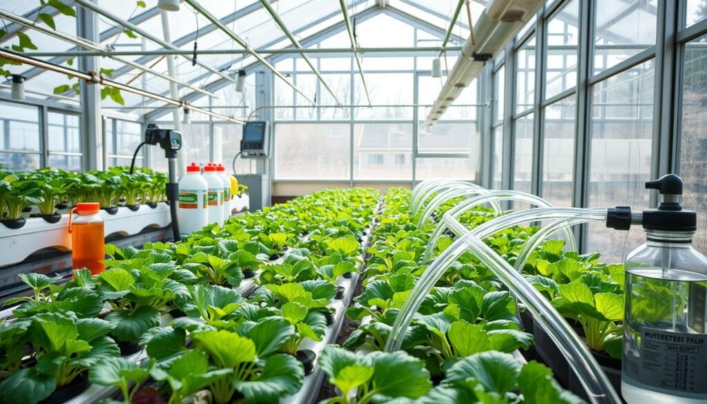 NFT hydroponic system maintenance