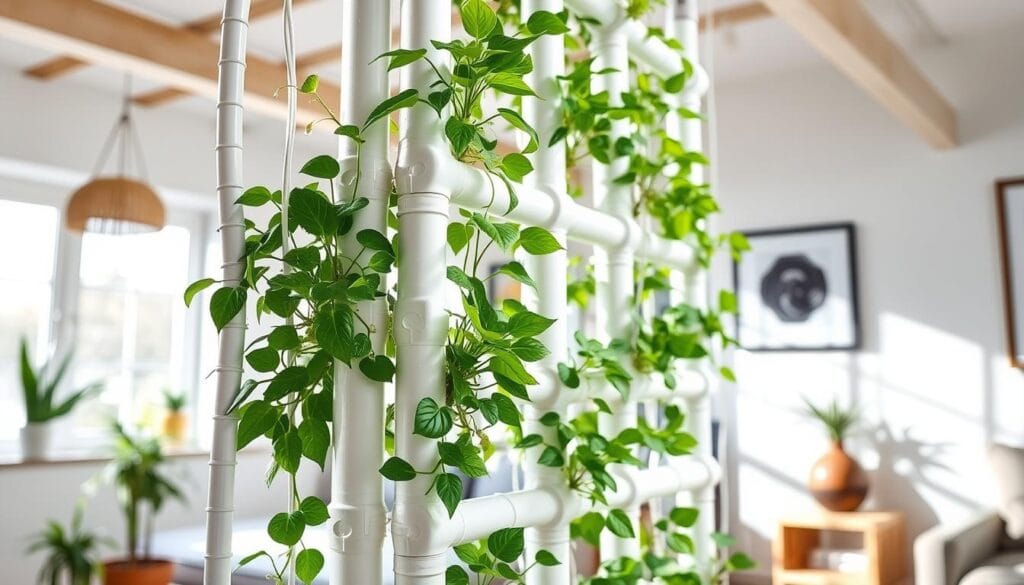 Vertical PVC Pipe Hydroponic System