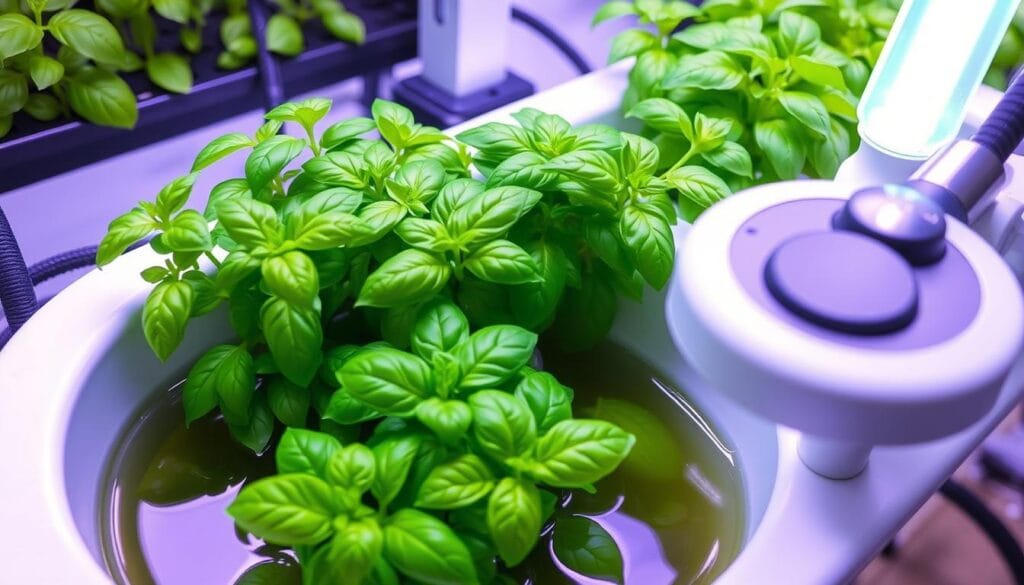 hydroponic basil