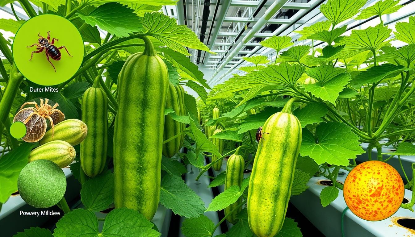 hydroponic cucumber pests and diseases