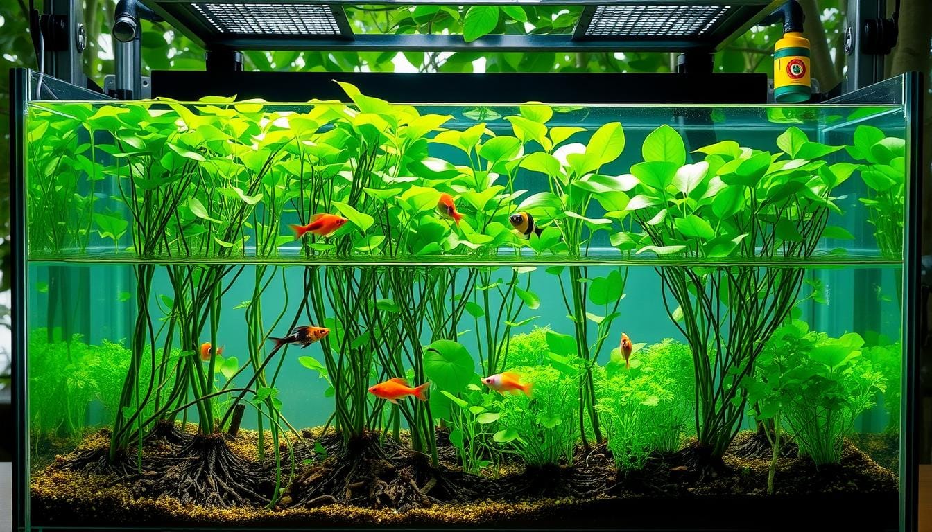 hydroponic fish tank