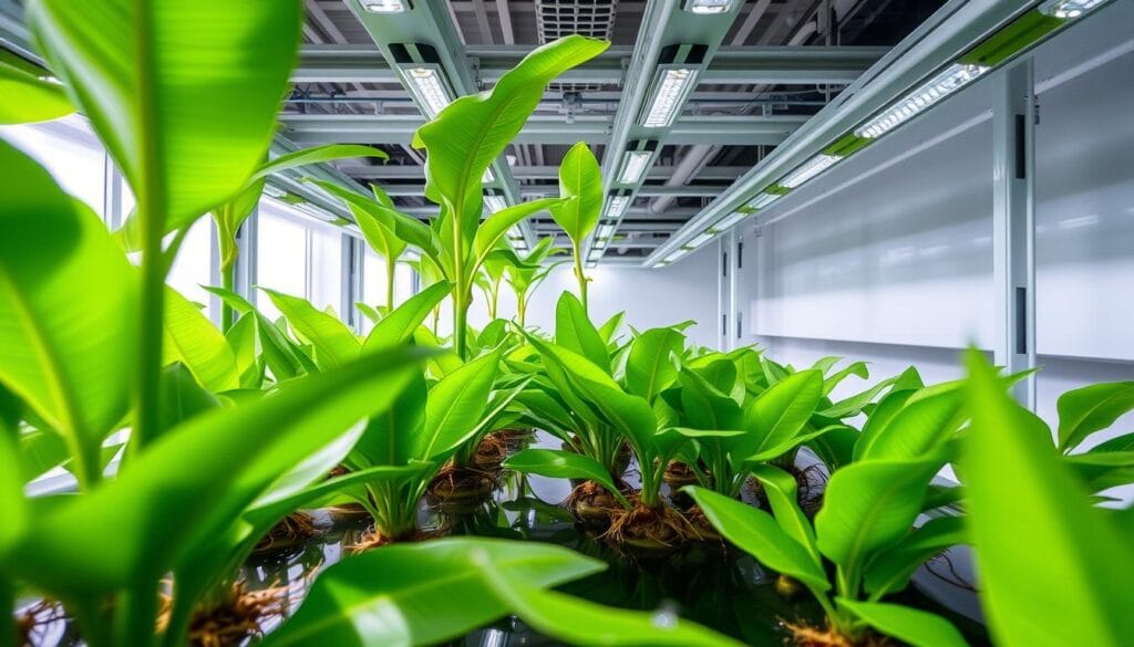 Banana Vitroplants in Hydroponic System