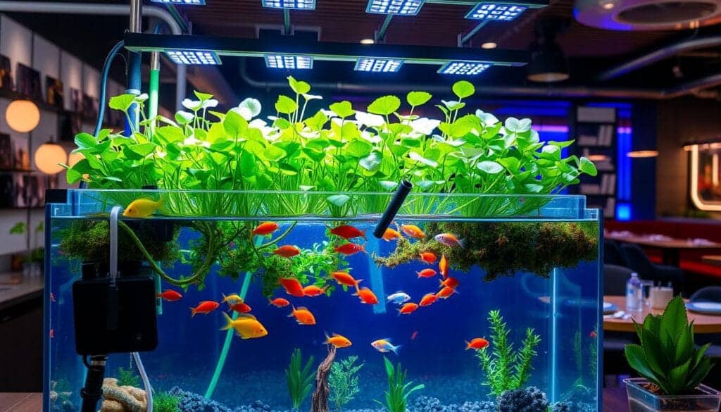 hydroponic fish tank systems