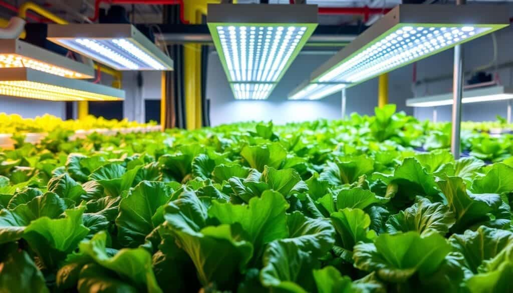 hydroponic rafael lettuce lighting