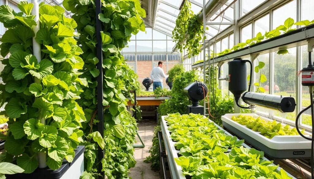 hydroponic setup for lettuce