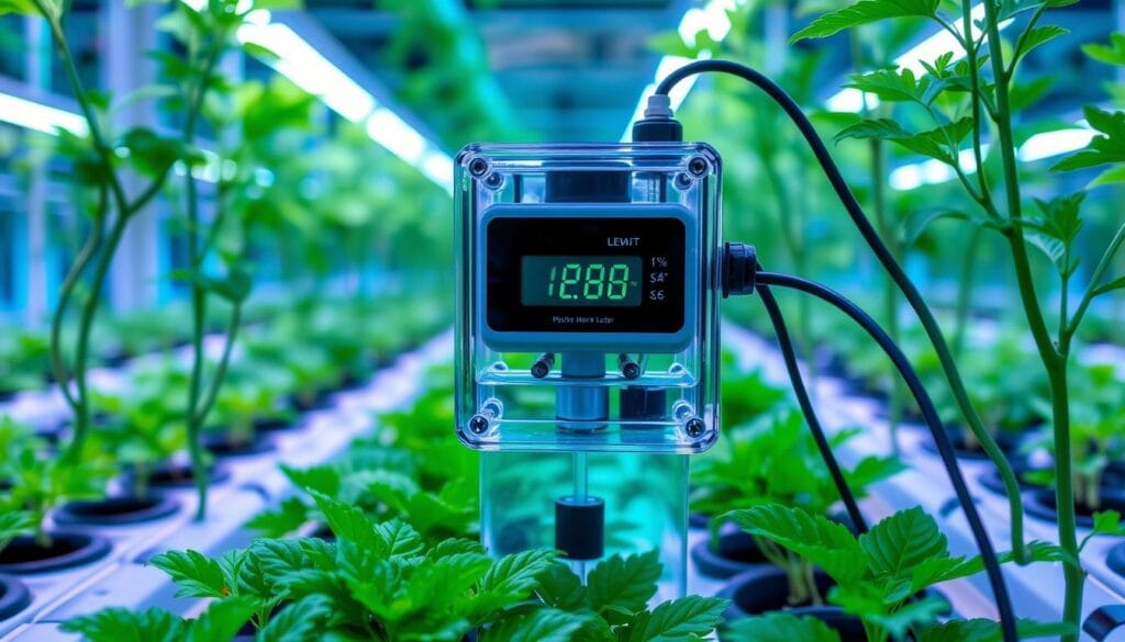 smart water level meter for hydroponics